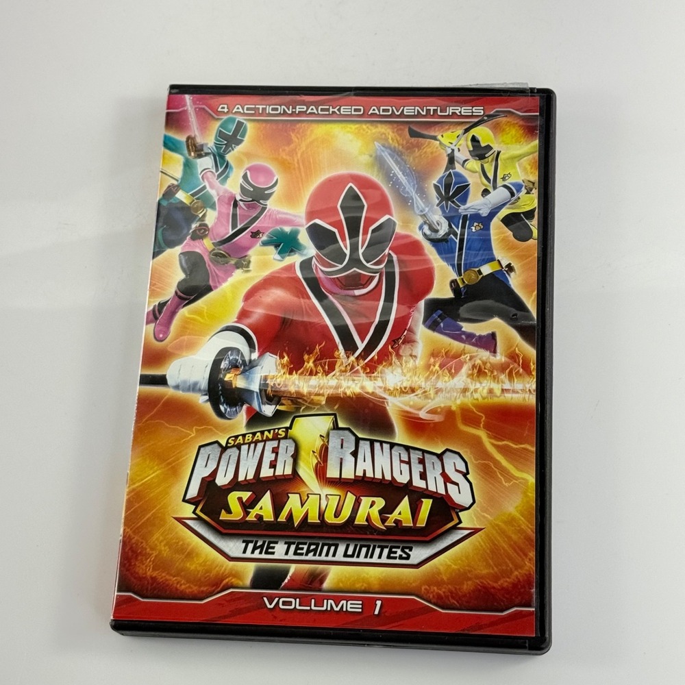 Power Rangers Samurai The Team Unites Volume 1 DVD 4 Episodes + Bonus Features